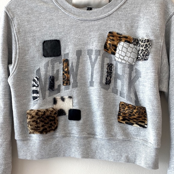 Free People x Riley Vintage East West Crew-Neck New York Textured Pullover - Picture 8 of 12